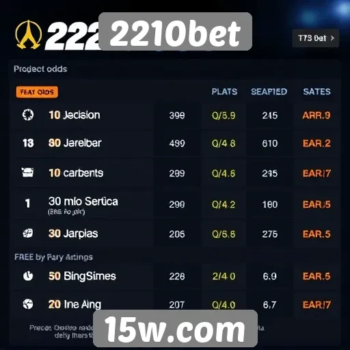 Comparação das odds no 2210bet e concorrentes